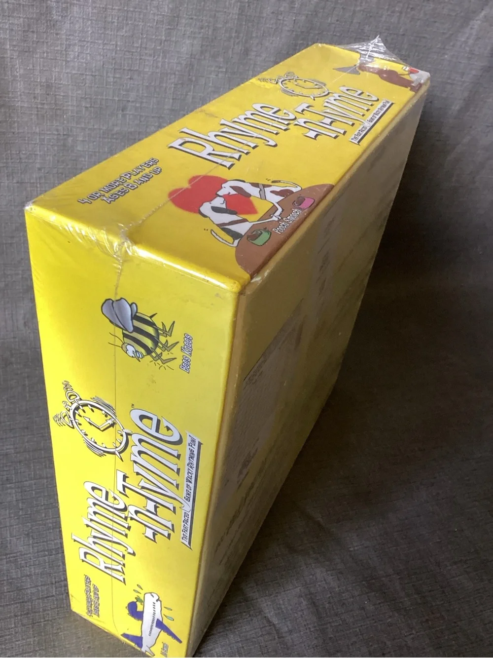 Rhyme-n-Tyme Board Game - Bright Yellow Box
